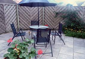 suntrap patio from french doors